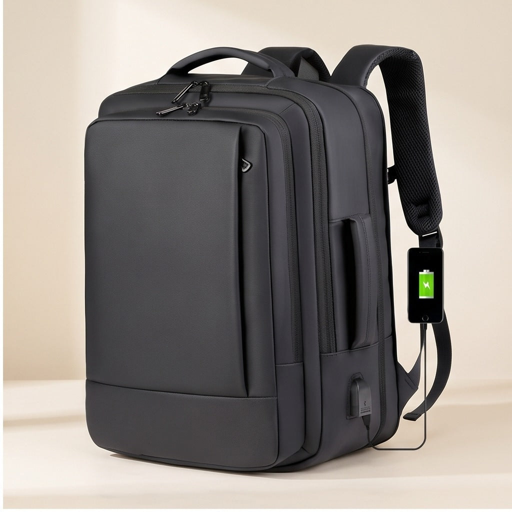 16" Waterproof Laptop Backpack with USB Port