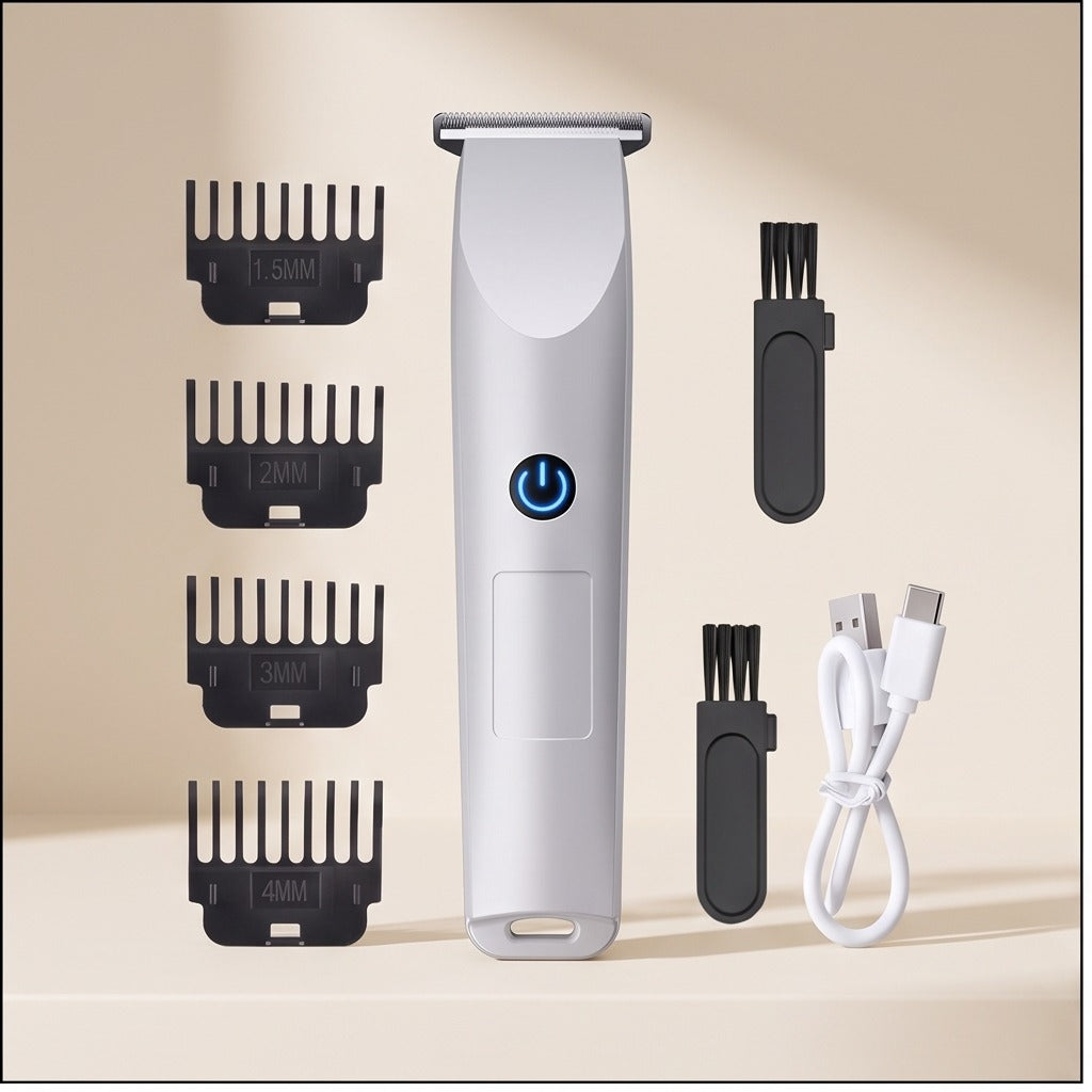 Men's Electric Beard & Hair Trimmer, USB Rechargeable