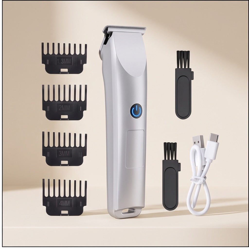 Men's Electric Beard & Hair Trimmer, USB Rechargeable