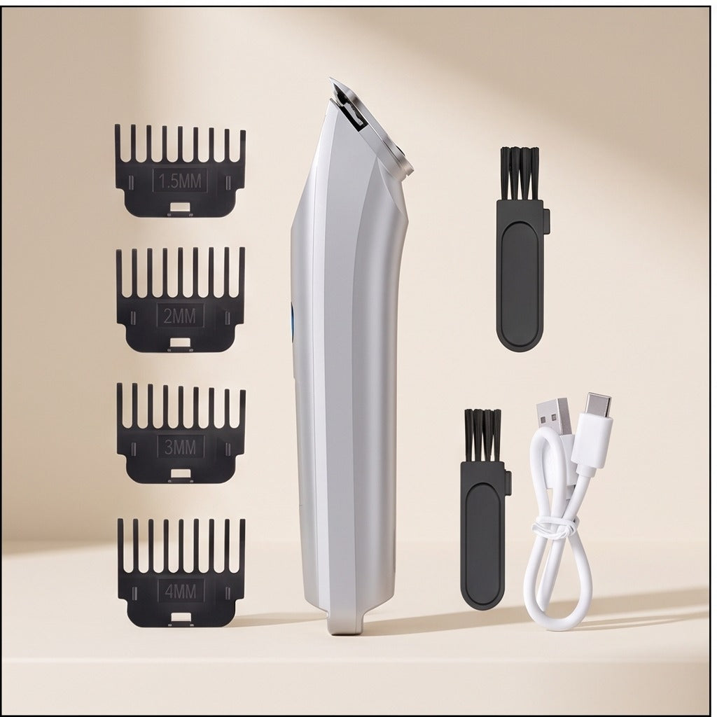 Men's Electric Beard & Hair Trimmer, USB Rechargeable