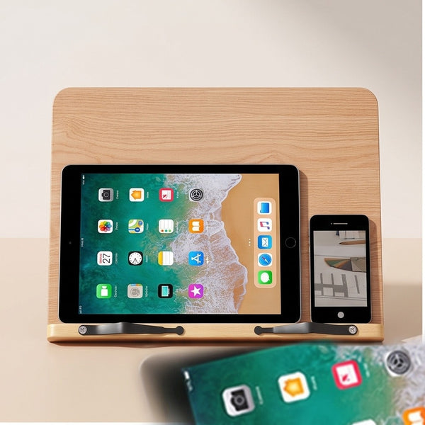 Adjustable Wooden Book & Cookbook Stand
