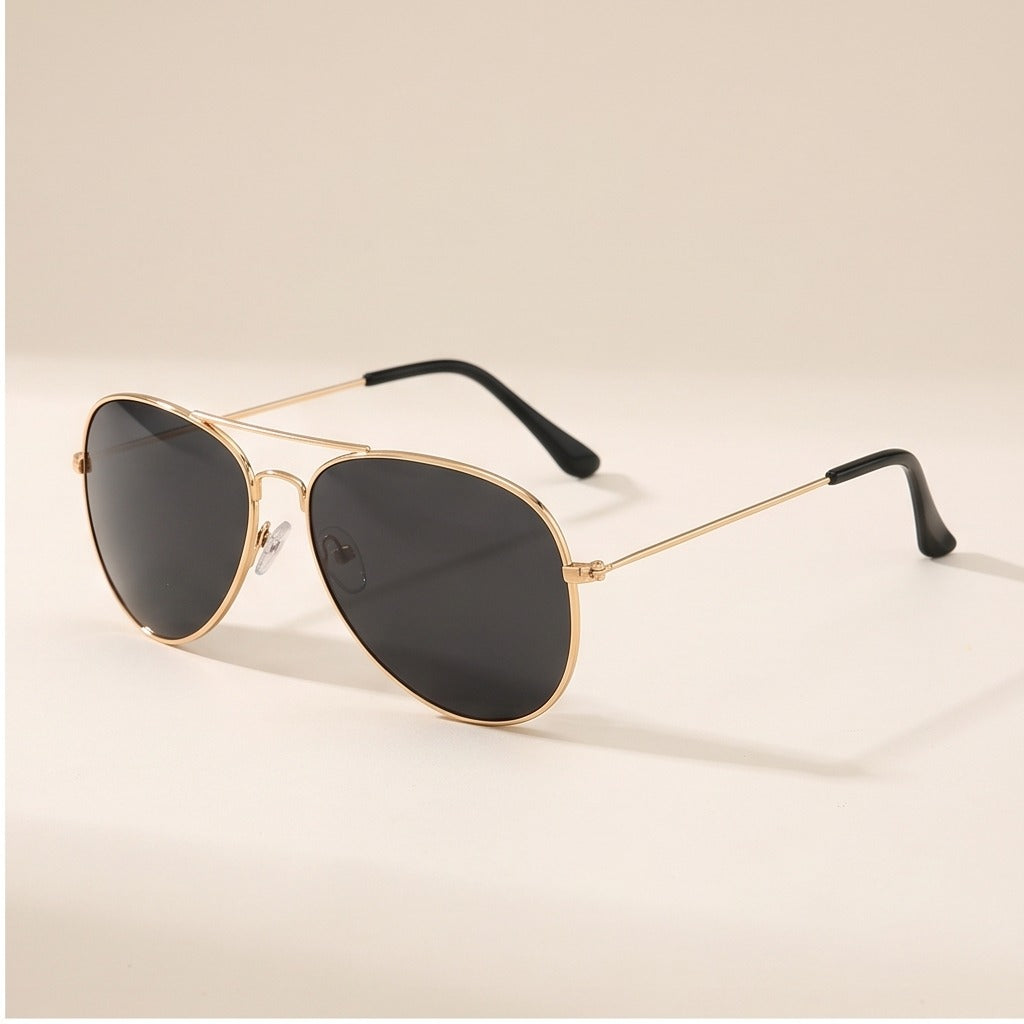 Polarised Pilot Sunglasses — Vintage Mirror Lens